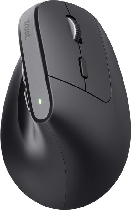 Trust Bayo+/Vertikální/Optická/Pro praváky/2 400 DPI/USB+BT/Černá (25146)