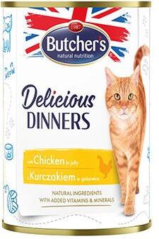 Butcher's Cat Delic.Dinners kuřecí v želé konz. 400g