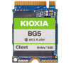 Kioxia Client SSD, BG5 2230 Series, 256 GB, PWPD:<1, NVMe/PCIe, M.2 2230 (Single-sided), 3400/1900 MB/s, 350/360K IOPS (KBG50ZNS256G)