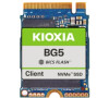 Kioxia Client SSD, BG5 2230 Series, 512 GB, PWPD:<1, NVMe/PCIe, M.2 2230 (Single-sided), 3500/2700 MB/s, 400/430K IOPS (KBG50ZNS512G)