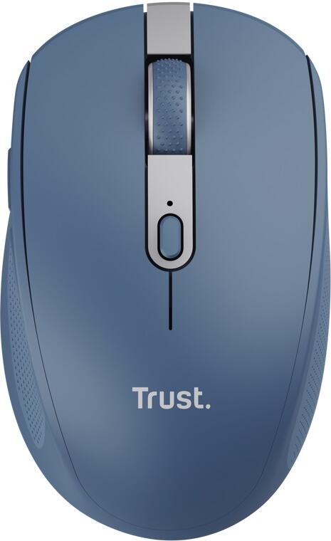 Trust Ozaa/Kancelářská/Optická/Pro praváky/3 200 DPI/USB+BT/Modrá (24934)