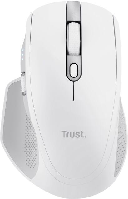Trust Ozaa+/Kancelářská/Optická/Pro praváky/3 200 DPI/USB+BT/Bílá (24935)