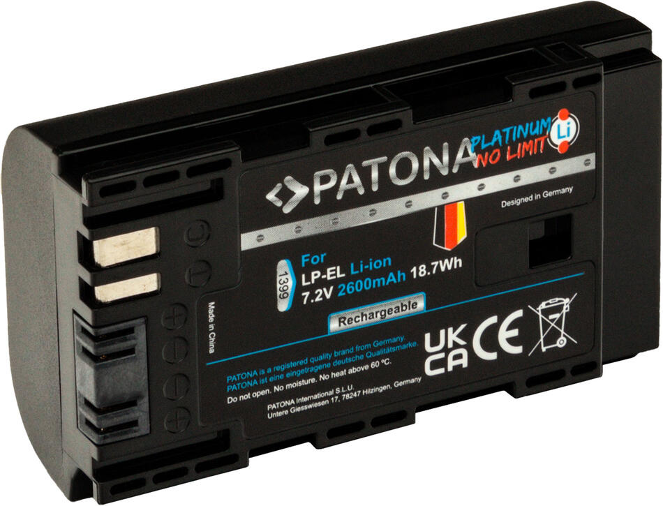 Aku Canon LP-EL 2600mAh Li-Ion Platinum pro blesk Speedlite EL-1