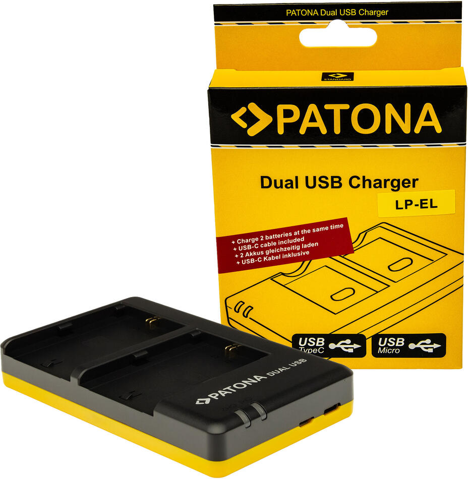 Nabíječka Foto Dual Quick Canon LP-EL USB pro blesk EL-1