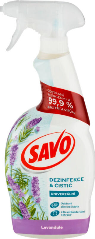 SAVO univerzální dezinfekční sprej Levandule, 700 ml