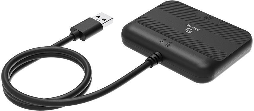 AKASA externí čtečka Smart karet - eID a eObčanka (AK-CR-14BK)