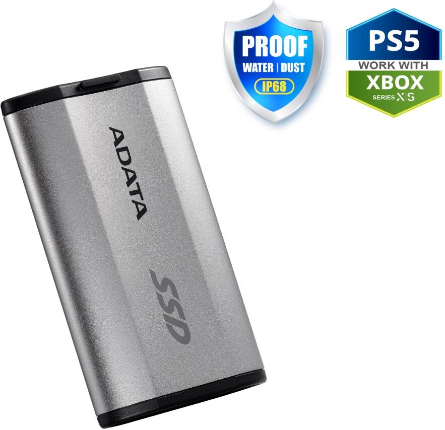 ADATA SD810 / 500GB / SSD / Externí / Stříbrná / 5R (SD810-500G-CSG)
