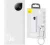 Powerbanka Baseus Adaman2 10000mAh, 30W bílá