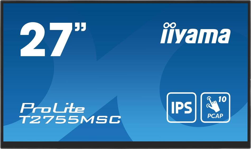 27" IIYAMA T2755MSC-B1:IPS,FHD,PCAP,Webcam