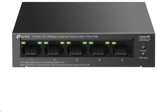 TP-Link LS105LP 5x10/100 (4xPOE) Desktop switch