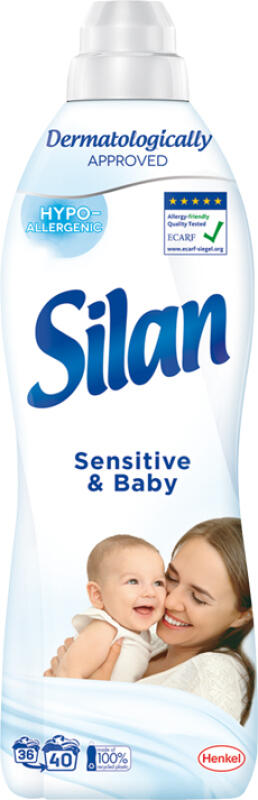 Silan aviváž Sensitive & Baby aviváž pro miminka, 40 praní, 880 ml