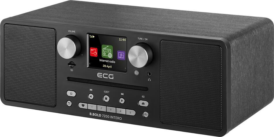Rádio ECG B.BOLD 7200 Intero, černé