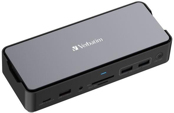 Verbatim USB-C Pro Docking Station CDS-15SSD, 15portů: SSD, USB A/C, HDMI, DP, Audio,SD+microSD,RJ45 (32174)