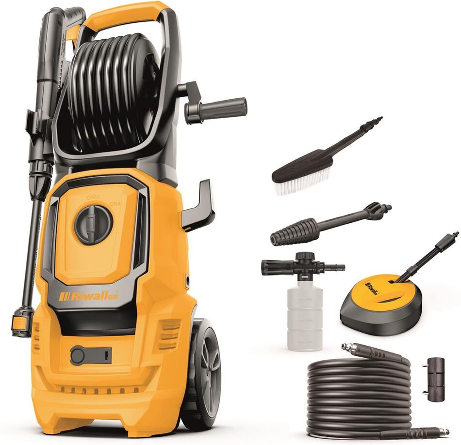Riwall PRO REPW 155 SET, elektrická tlaková myčka 150 barů s příslušenstvím