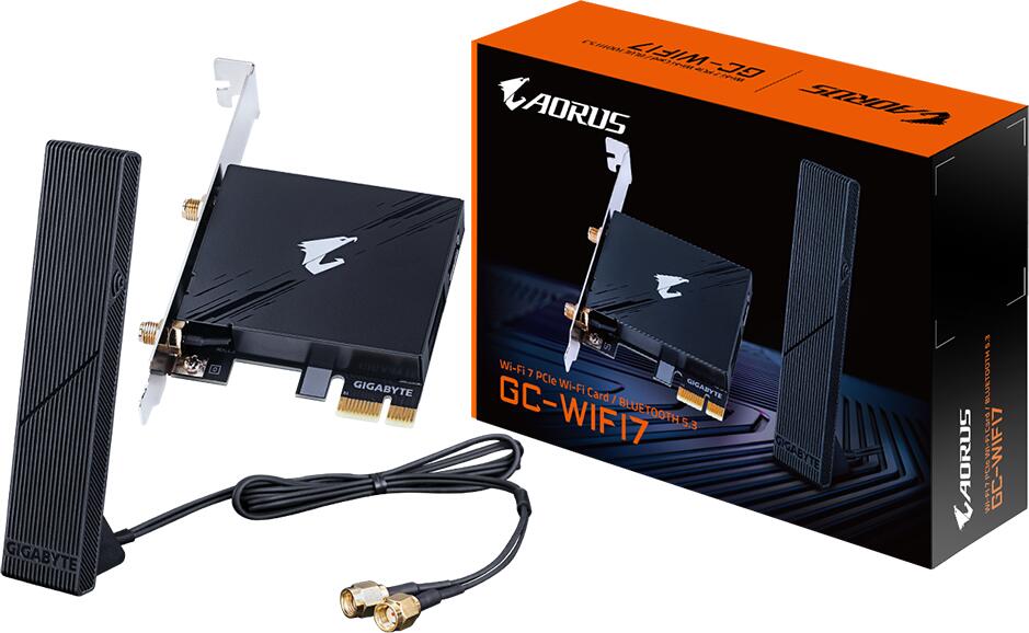 Gigabyte PCI-E Wifi+BT 5800MBps Wi-Fi 7 BT 5.3 (GC-WIFI7)