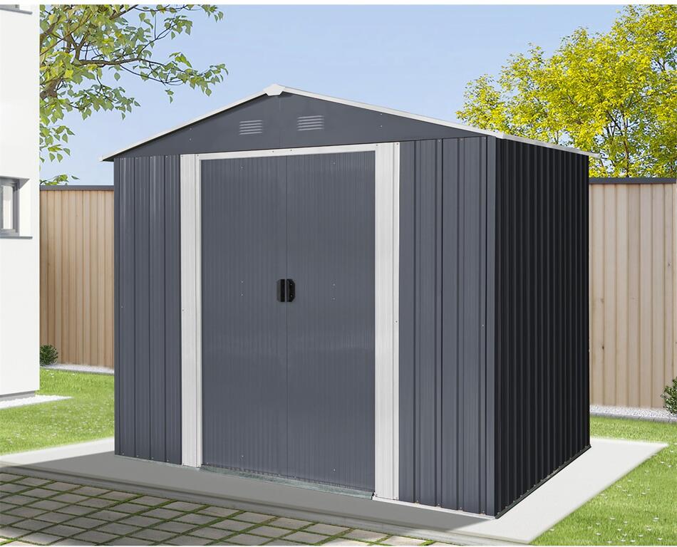 Zahradní domek Riwall PRO RMSA 6x8 Anthracite 2,4 x 1,7 m