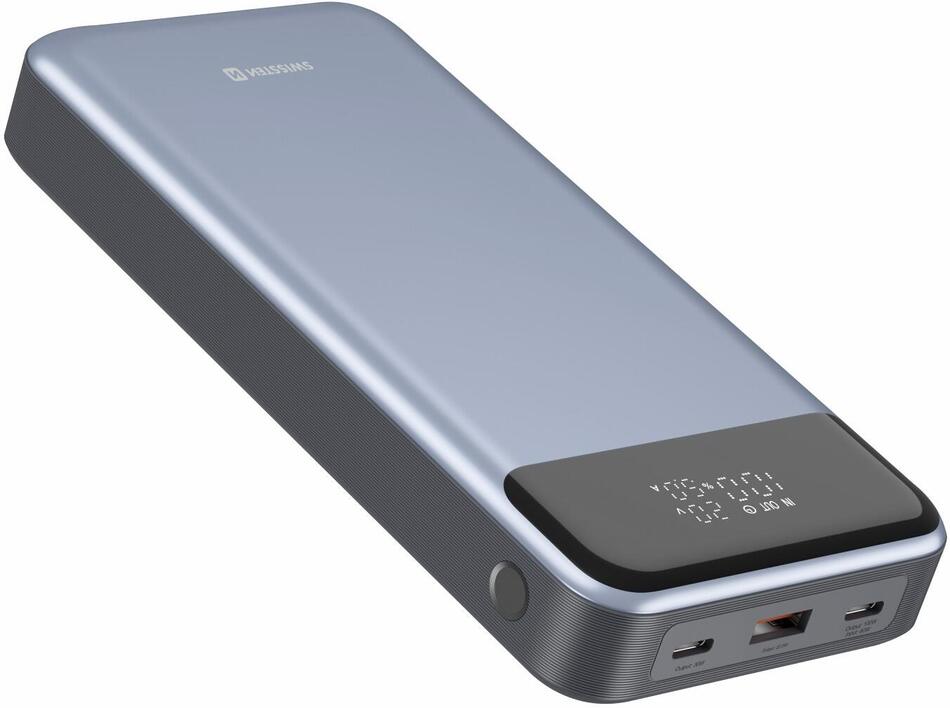Powerbanka SWISSTEN 22013917 30000 mAh, šedá