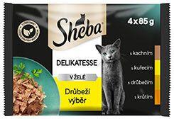 Sheba kapsa Delikatesse drůbeží výběr 4x85g