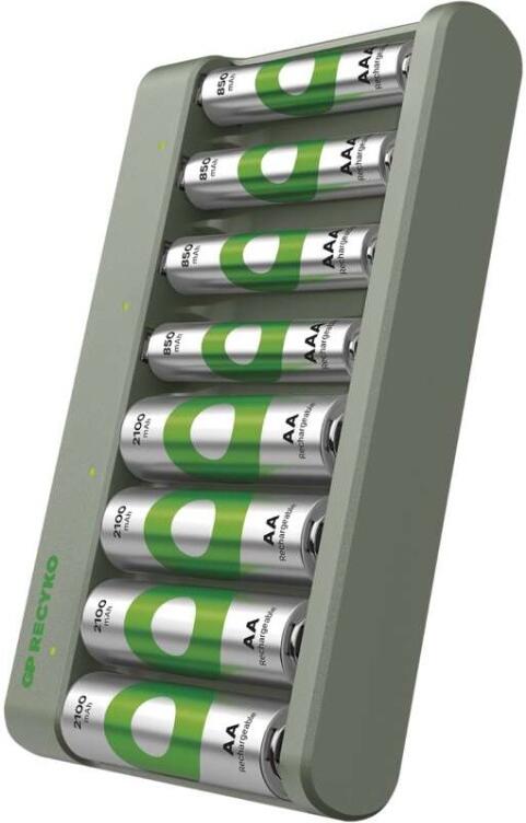Nabíječka baterií GP Eco E821 + 4× AA 2100 + 4× AAA 850 (B50829)
