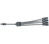 Kabel TIPA MC4 rozbočení 1x zdířka/ 4x konektor 30cm