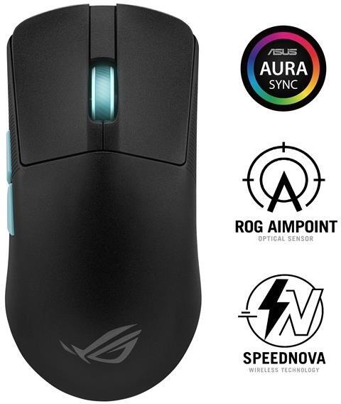 ASUS myš ROG Harpe Ace Aim Lab Edition, Bluetooth, černá (90MP02W0-BMUA00)