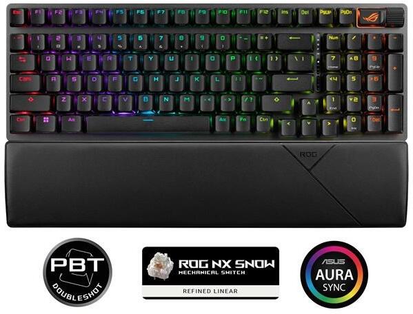 ASUS klávesnice ROG STRIX SCOPE II 96 WL/NXSW/US/PBT (90MP037A-BKUA01)
