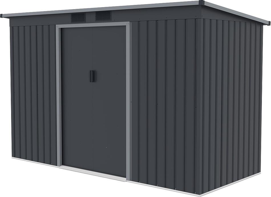 Plechový domek LANITPLAST HALLE 94 ANTRACIT LG4024
