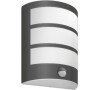 Python UltraEfficient venkovní nástěnné svítidlo se senzorem LED 3,8W 800lm 2700K IP44, antracitové Philips