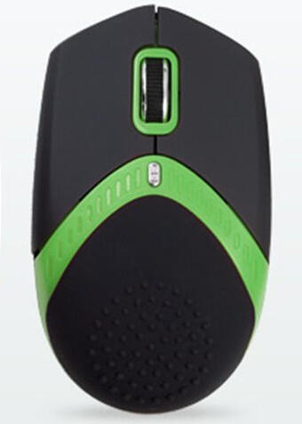 EXACTGAME AMEI AM-M101G/Ergonomická/Optická/1 600 DPI/Drátová USB/Černá-zelená