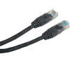 Patch kabel UTP cat 5e, 1m - černý