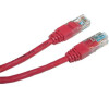 Patch kabel UTP cat 5e, 1m - červený