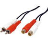 Kabel prodlužovací 2x cinch(M) - 2x cinch(F), 10m