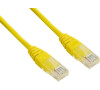 Patch kabel UTP cat 5e, 0,25m - žlutý