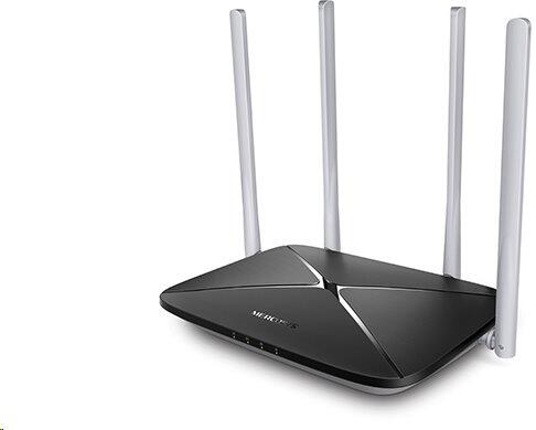 WiFi router TP-Link MERCUSYS AC12 AC1200 dual AP/router, 3x LAN, 1x WAN/ 300Mbps 2,4/ 433Mbps 5GHz