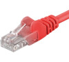 Patch kabel UTP Cat 6, 0,25m - červený
