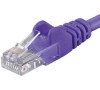 Patch kabel UTP Cat 6, 0,5m - fialový