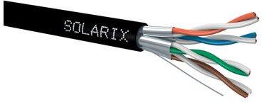 Kabel Solarix SXKD-6A-STP-PE STP kabel Cat 6A drát 500m venkovní - cívka