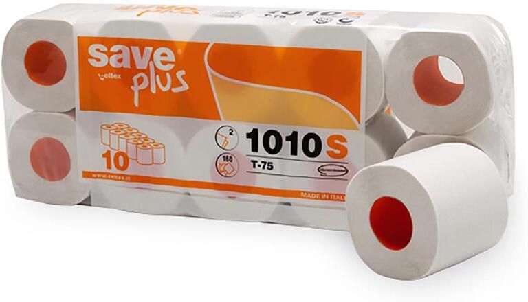 Toaletní papír Celtex S-Plus 2vrstvy 160 útržků bílý - 10 ks