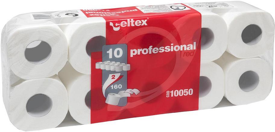 Toaletní papír Celtex Professional 2vrstvy 160 útržků bílý - 10ks