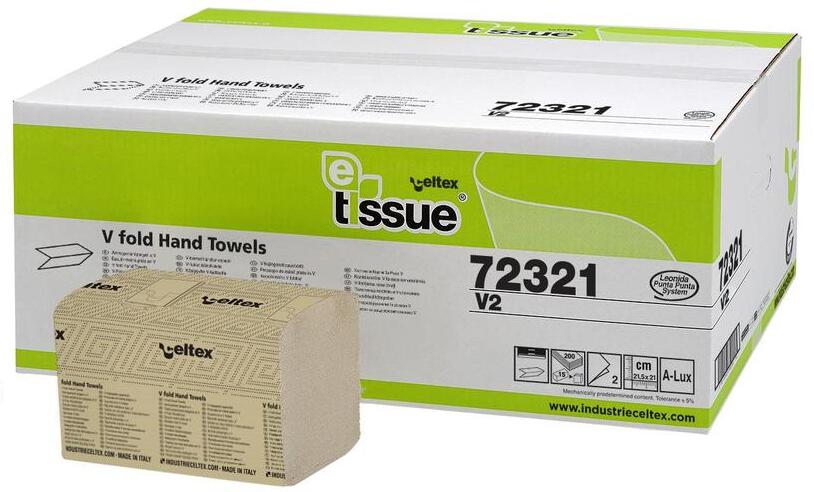 Ručníky Celtex papírové skládané BIO E-Tissue New 3000 ks, 2vrstvy