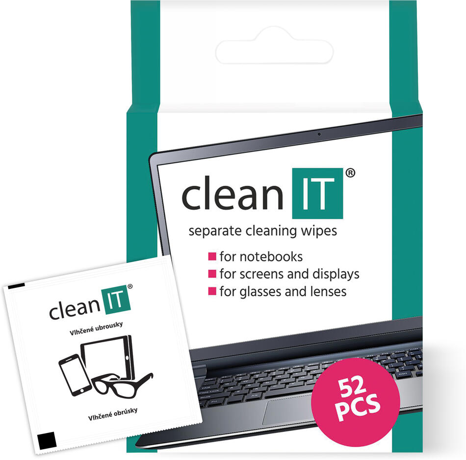 Čisticí prostředek CLEAN IT čisticí ubrousky mokré kusové 52ks
