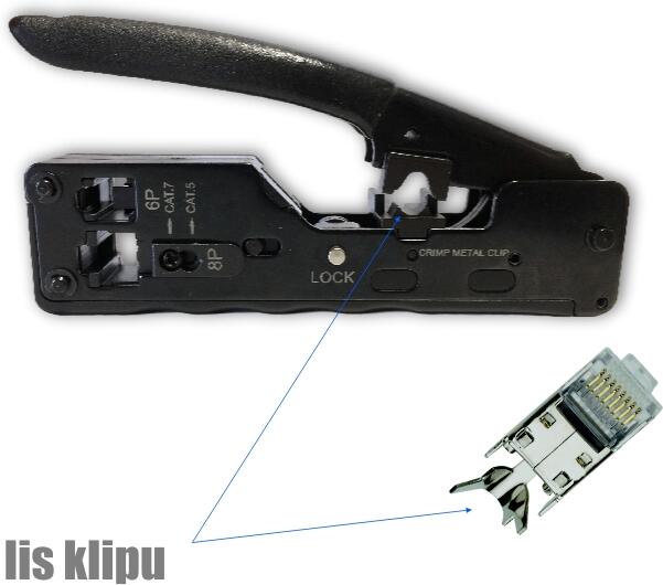 Konektorovací kleště DATACOM 8P+6P s lisem klipu (4527)