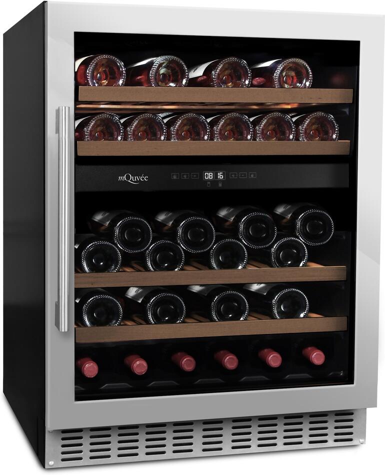 Vinotéka mQuvée WineCave 700 60D, nerezová