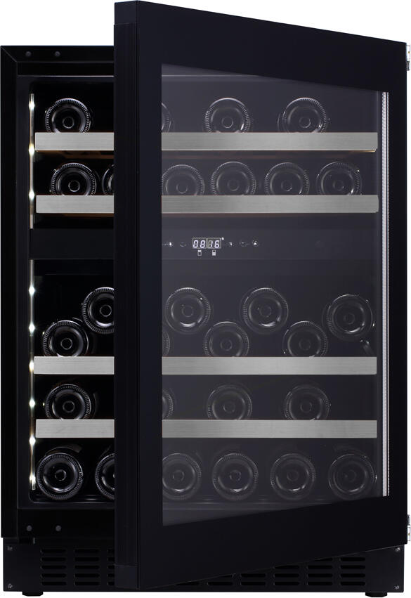 Vestavná vinotéka mQuvée WineCave 700 60D Push-Pull, černá
