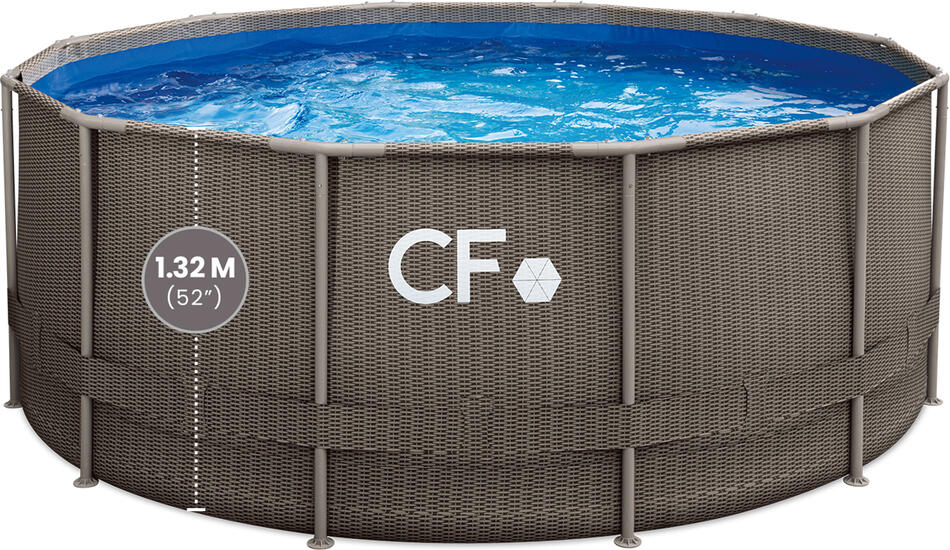 Piscina sobre suelo de calidad superior