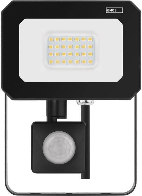Emos LED reflektor SIMPO s pohybovým čidlem, 20 W, černý, neutrální bílá (ZS2323)