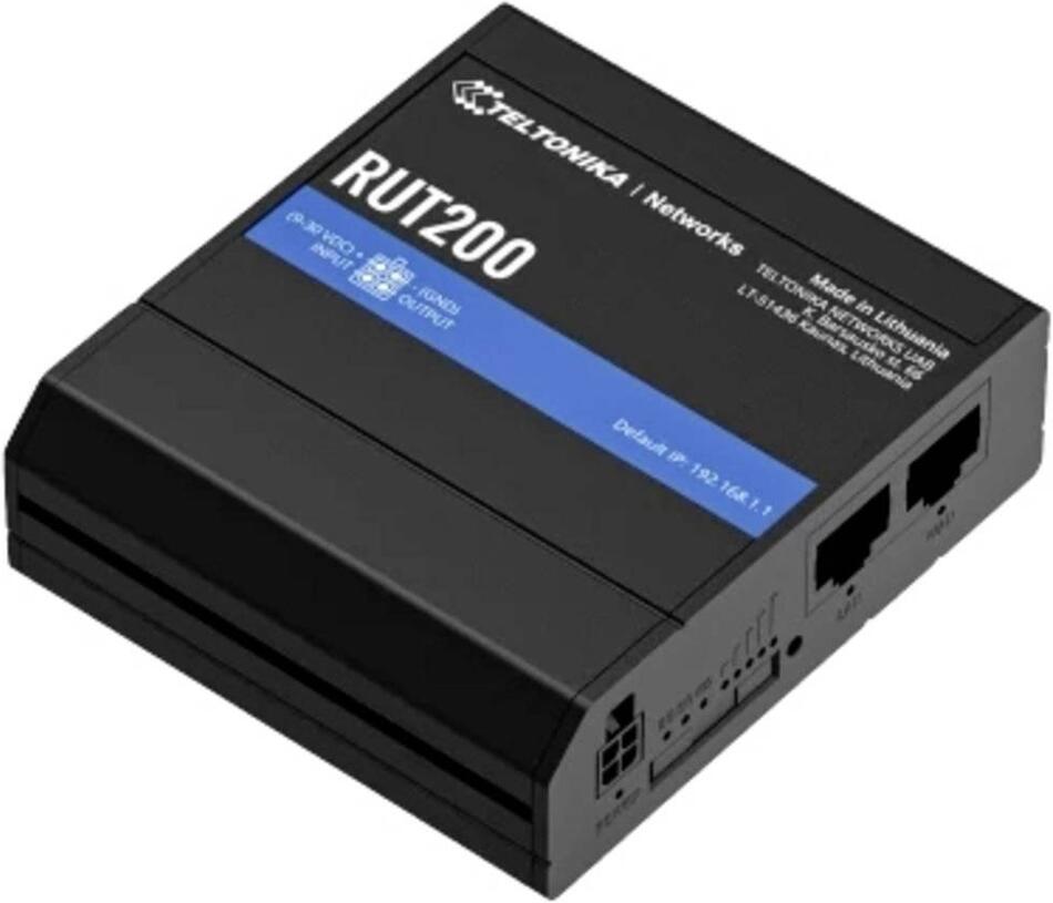 Teltonika LTE Cat 4 Industrial Cellular Router - RUT200