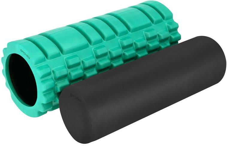 Spokey MIXROLL 2v1 Sada masážních válců, 33 cm, zelená