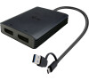 I-TEC USB-A/USB-C Dual 4K DP Video Adapter (CADUAL4KDP)