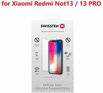 OCHRANNÉ TEMPEROVANÉ SKLO SWISSTEN PRO XIAOMI REDMI NOTE 13 / 13 PRO 4G / 5G RE 2,5D